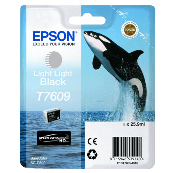 Epson T7609 / C13T76094010 light light svart bläckpatron - Original