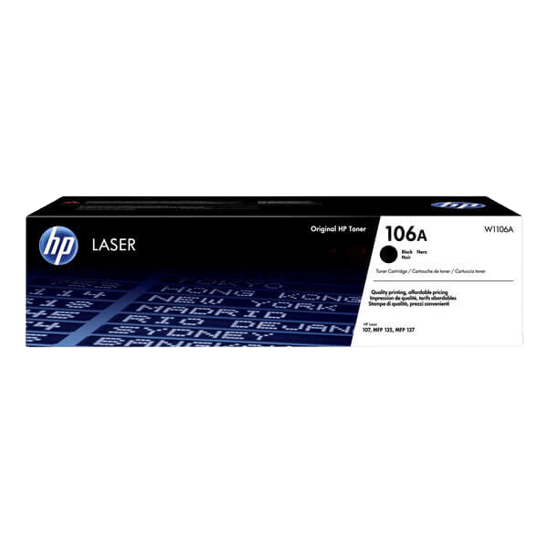 HP 106A / W1106A svart toner - Original