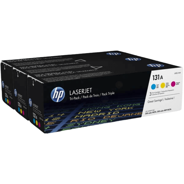 HP 131A / U0SL1AM CMY rabattpaket - Original