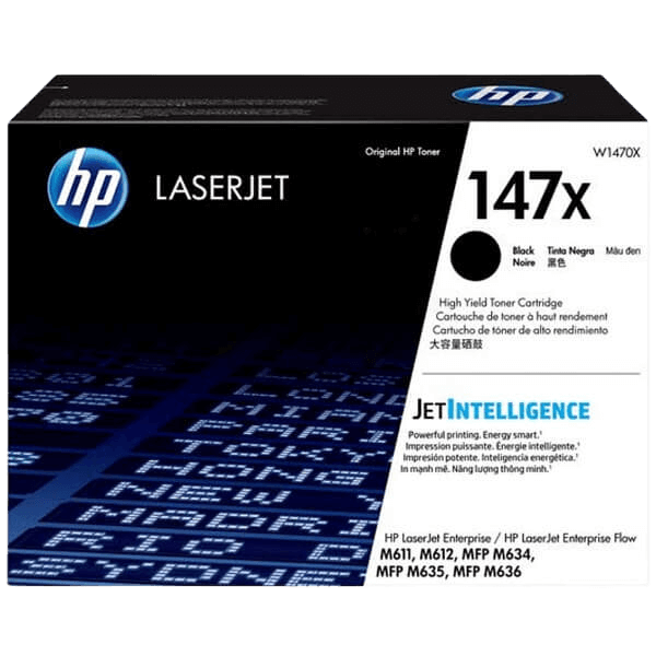 HP 147X / W1470X svart XL toner - Original