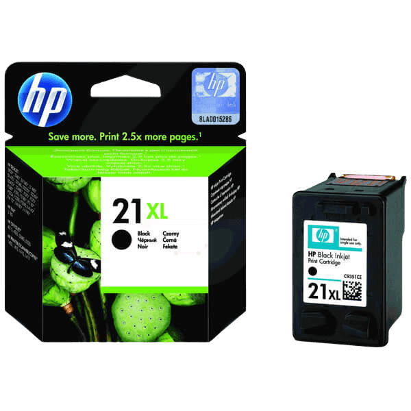 HP 21 / C9351CE svart XL bläckpatron - Original