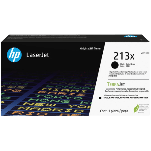 HP 213X / W2130X svart XL toner - Original