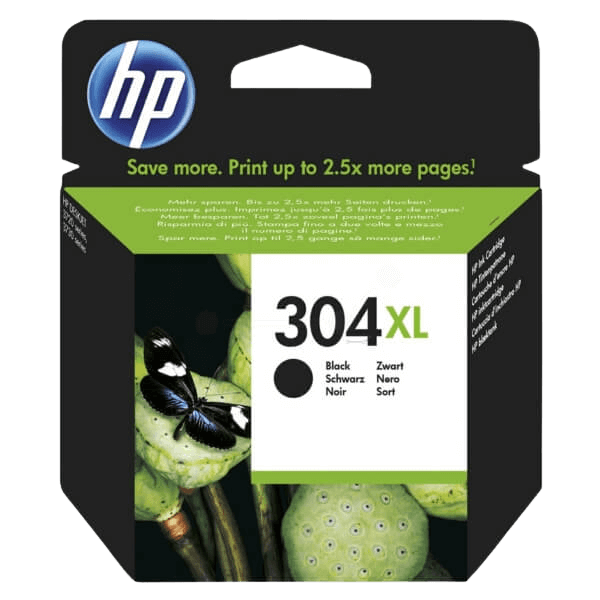 HP 304 / N9K08AE svart XL bläckpatron - Original