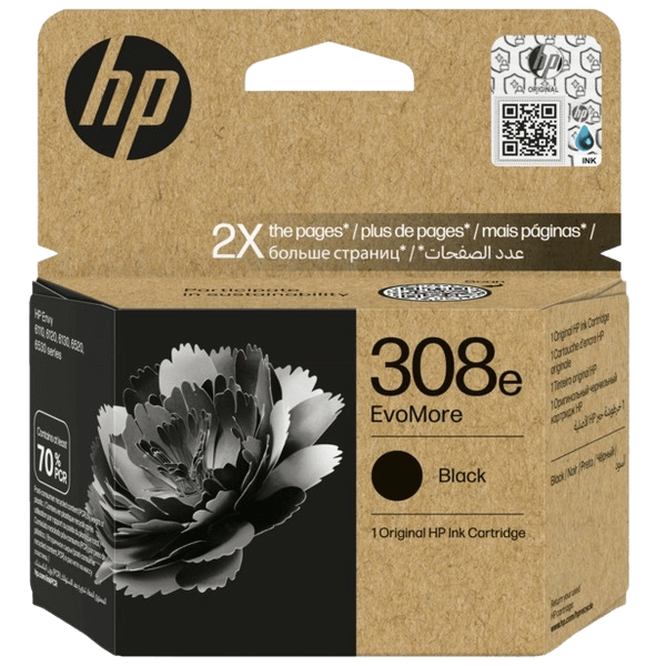 HP 308E / 7FP22UE svart XL bläckpatron - Original