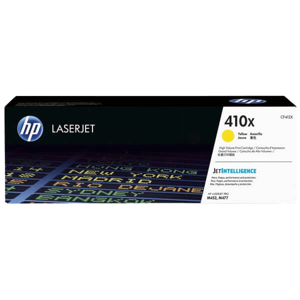 HP 410X / CF412X gul XL toner - Original