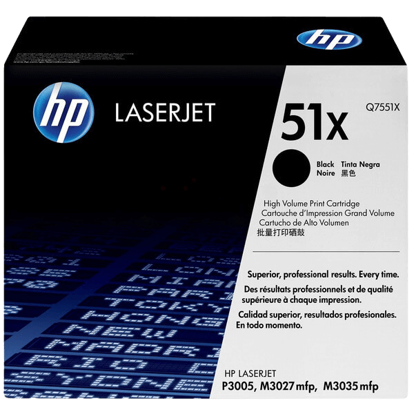 HP 51X / Q7551X svart XL toner - Original