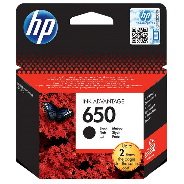 HP 650 / CZ101AE svart bläckpatron - Original