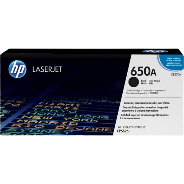 HP 650A / CE270A svart toner - Original