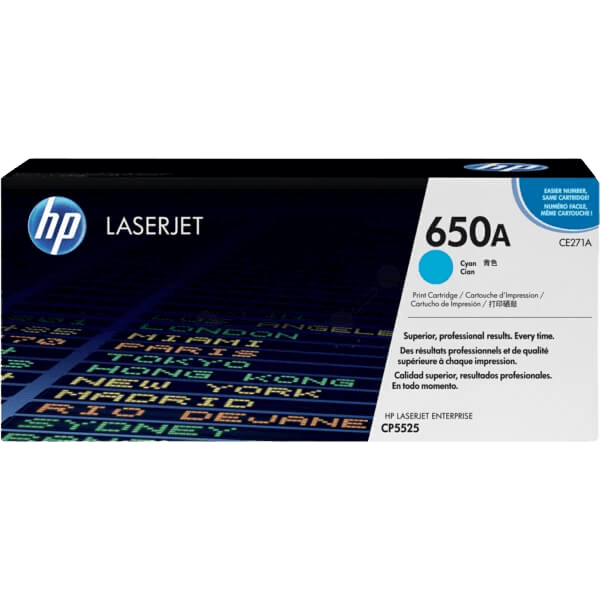 HP 650A / CE271A cyan toner - Original