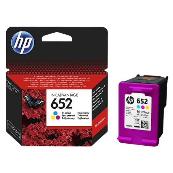 HP 652 / F6V24AE 3 färger i en bläckpatron - Original