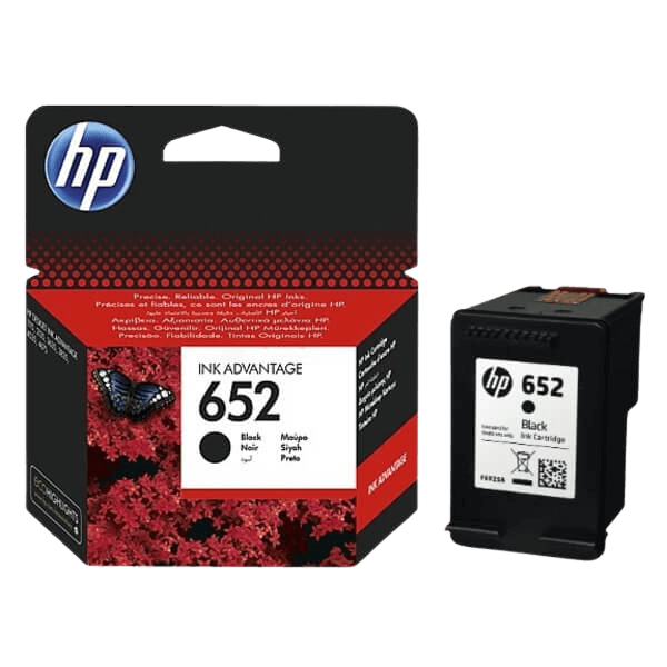 HP 652 / F6V25AE svart bläckpatron - Original