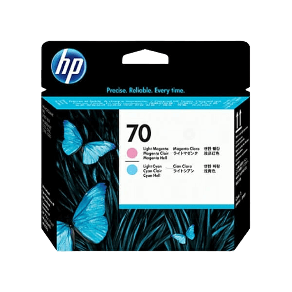 HP 70 / C9405A cyan / magenta printhoved - Tillbehör - Original