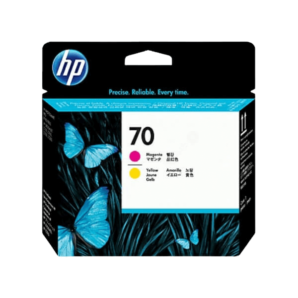 HP 70 / C9406A magenta / gul printhoved - Tillbehör - Original