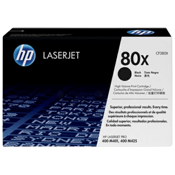 HP 80X / CF280X svart XL toner - Original