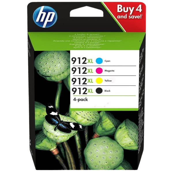 HP 912XL / 3YP34AE CMYK XL rabattpaket - Original