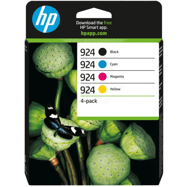 HP 924 / 6C3Z1NE CMYK rabattpaket - Original