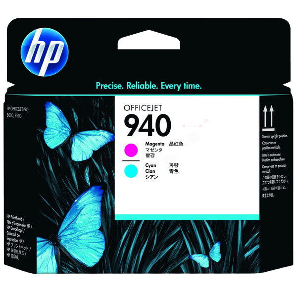 HP 940 / C4901A cyan / magenta printhoved - Tillbehör - Original