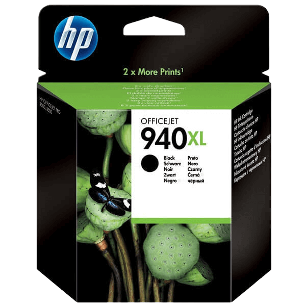 HP 940 / C4906AE svart XL bläckpatron - Original