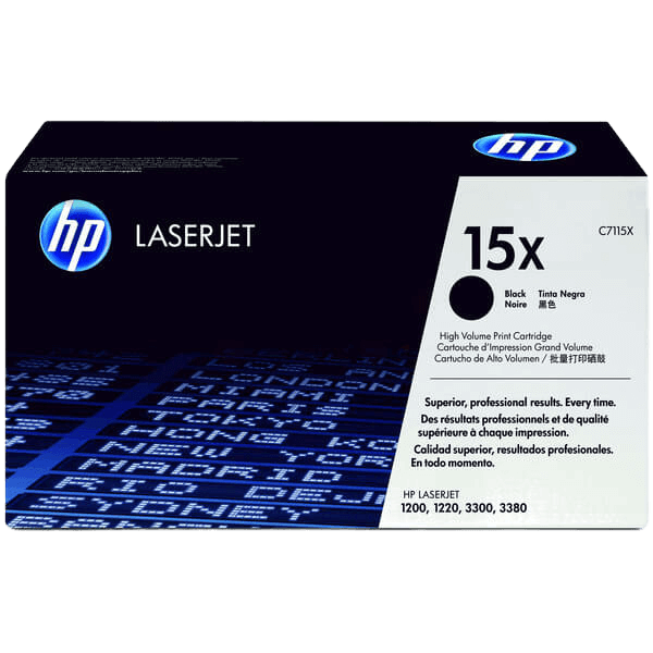 HP 15X / C7115X svart XL toner - Original