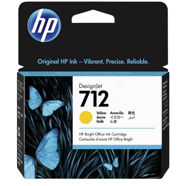 HP 712 / 3ED69A gul bläckpatron - Original