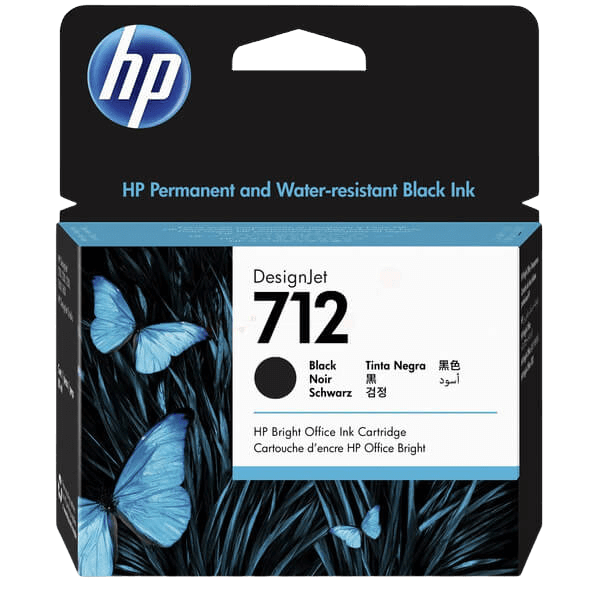 HP 712 / 3ED71A svart XL bläckpatron - Original
