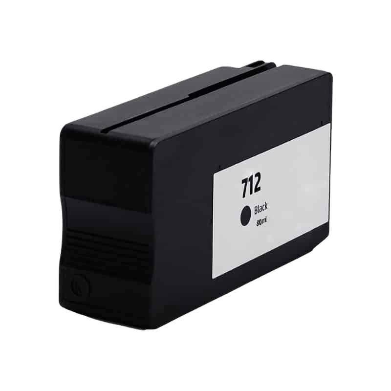 HP 712 / 3ED70A svart bläckpatron - Kompatibel