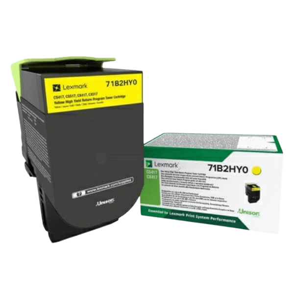 Lexmark 71B2HY0 gul XL toner - Original