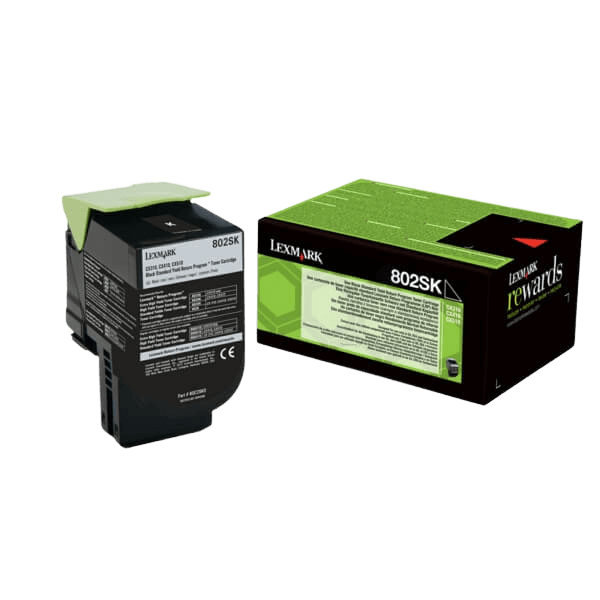 Lexmark 802SK / 80C2SK0 svart XL toner - Original